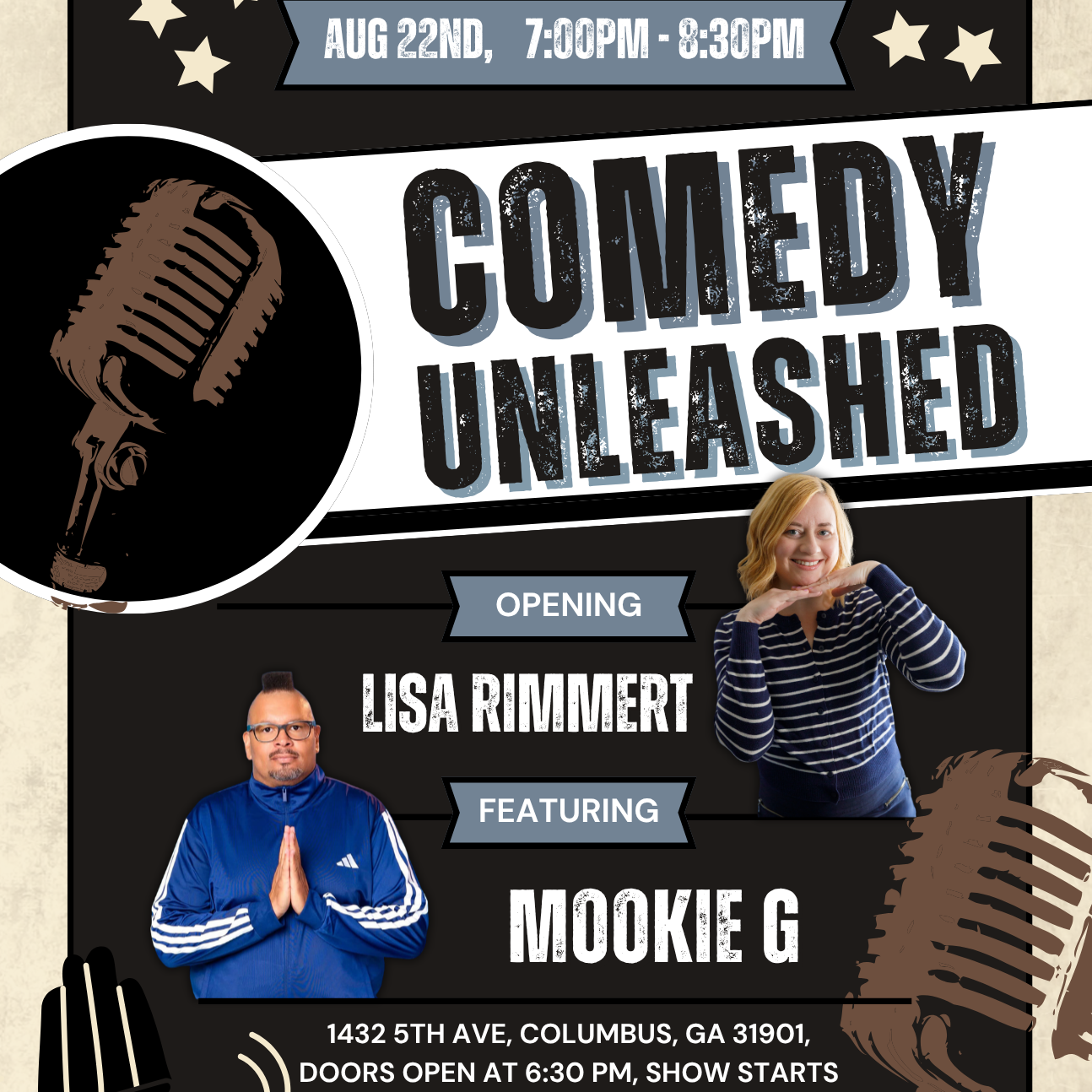 Comedy Unleashed August 22nd - logo